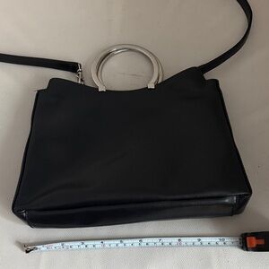 Elegant Handbag with Silver Accents